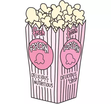Vinilo decorativo pop corn color - TenVinilo