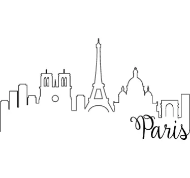 Vinilo decorativo postales de París - TenVinilo