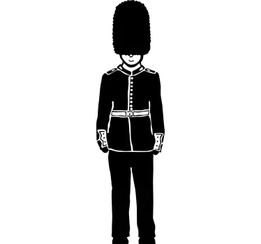 Vinilo decorativo Queen Guard monocolor - TenVinilo