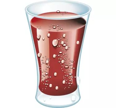 Vinilo decorativo refresco de cola - TenVinilo