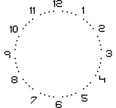 Vinilo decorativo reloj pixel - TenVinilo
