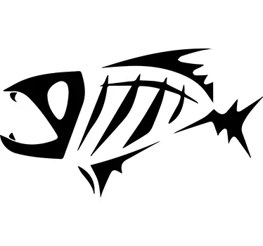 Vinilo decorativo resto de pescado - TenVinilo