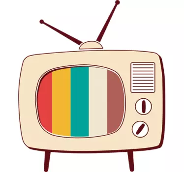 Vinilo decorativo retro pop tv - TenVinilo