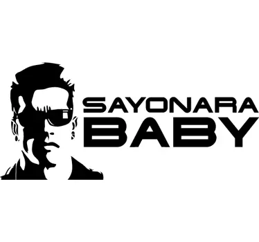 Vinilo decorativo sayonara baby - TenVinilo