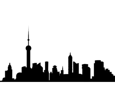 Vinilo decorativo skyline - TenVinilo