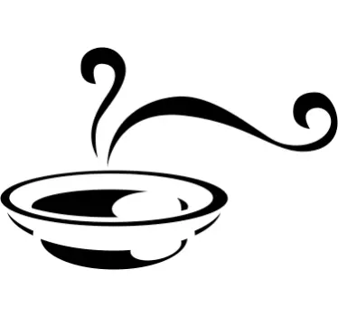 Vinilo decorativo sopa - TenVinilo