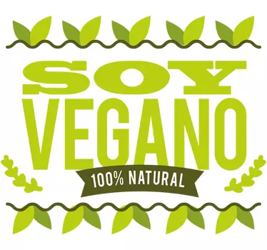 Vinilo decorativo soy vegano - TenVinilo