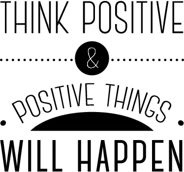 Vinilo decorativo think positive - TenVinilo
