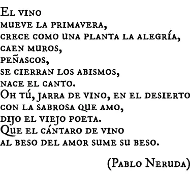 Vinilo decorativo vino Pablo Neruda - TenVinilo