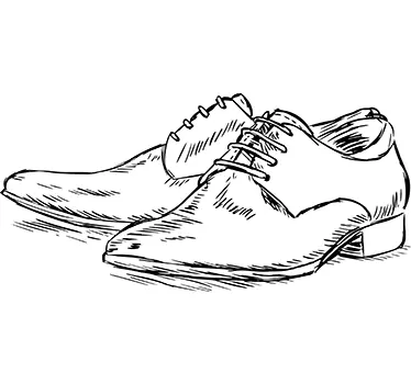Vinilo decorativo zapatos hombre - TenVinilo