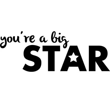 Vinilo espejo you are a big star - TenVinilo