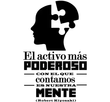 Vinilo frase nuestra mente - TenVinilo