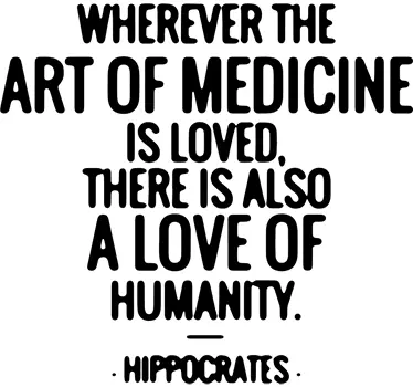 Vinilo frase Hippocrates - TenVinilo