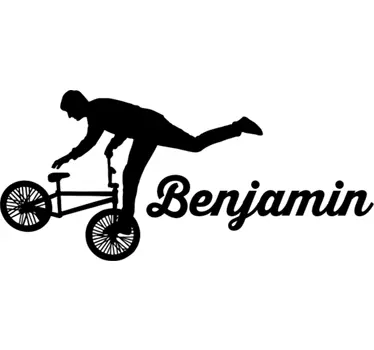 Vinilo freestyle riding personalizable - TenVinilo