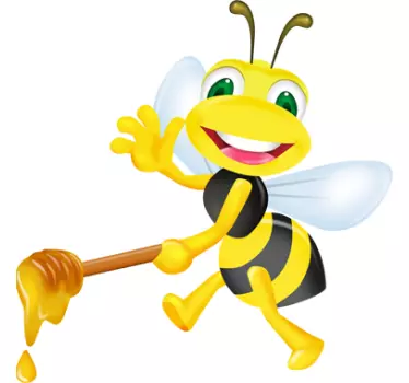 Vinilo infantil abeja miel - TenVinilo
