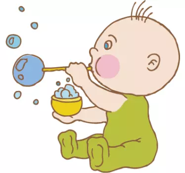 Vinilo infantil burbujitas - TenVinilo