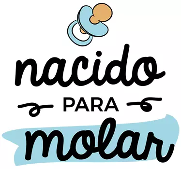 Vinilo infantil nacido para molar - TenVinilo