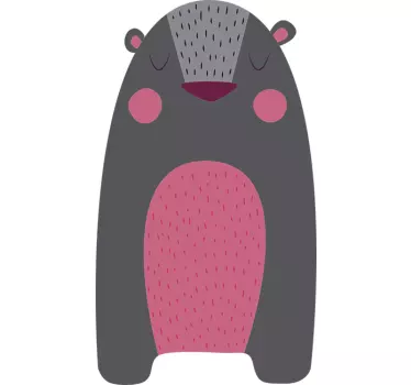 Vinilo infantil oso gris - TenVinilo