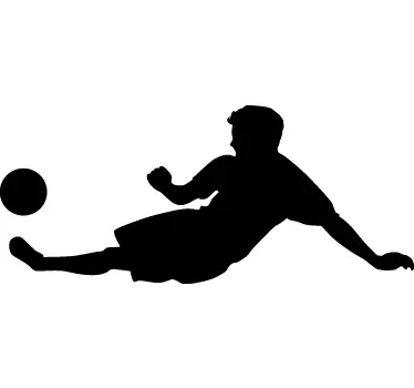 Vinilo infantil silueta futbolista - TenVinilo
