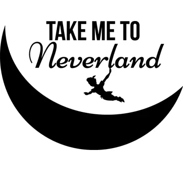 Vinilo infantil take me to Neverland - TenVinilo