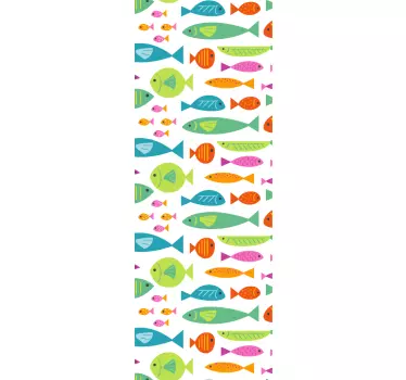 Vinilo mampara peces de colores - TenVinilo