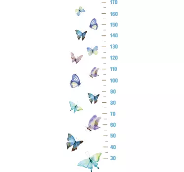 Vinilo medidor mariposas - TenVinilo