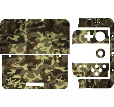 Vinilo Nintendo camuflaje guerra - TenVinilo