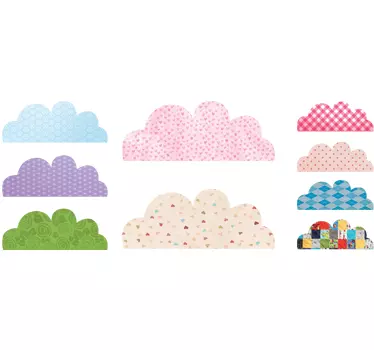 Pack 9 vinilos nubes de lindas texturas - TenVinilo