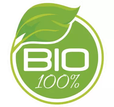Vinilo frase bío 100% - TenVinilo