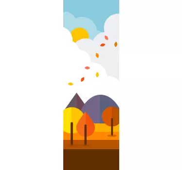 Vinilo para nevera ilustración bosque - TenVinilo