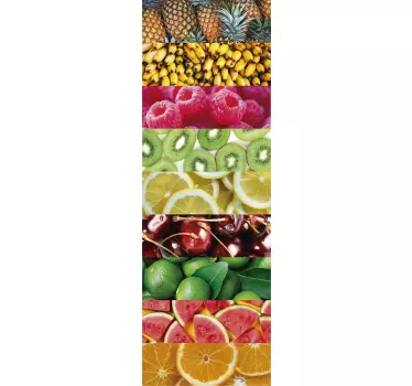 Vinilo cocina Texturas frutas - TenVinilo