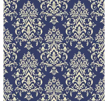 Vinilo para notebook azul ornamental - TenVinilo