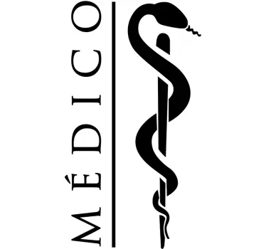 Vinilo pared icono medico - TenVinilo