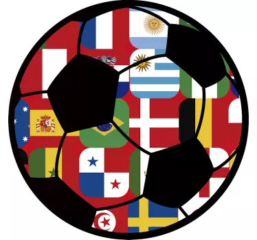Vinilo pelota selecciones Mundial de Fútbol - TenVinilo