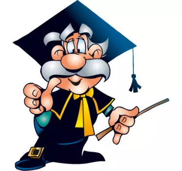 Vinilo personaje de graduación - TenVinilo