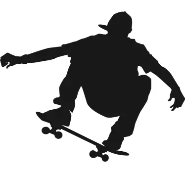 Vinilo pizarra skater saltando - TenVinilo