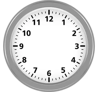 Vinilo reloj salón - TenVinilo
