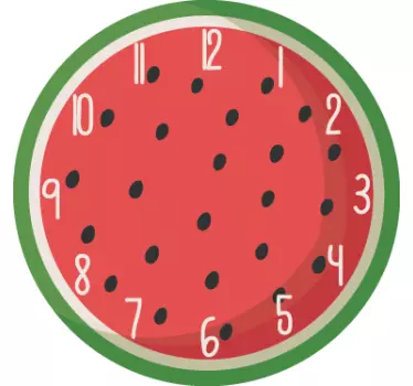 Vinilo reloj sandía - TenVinilo