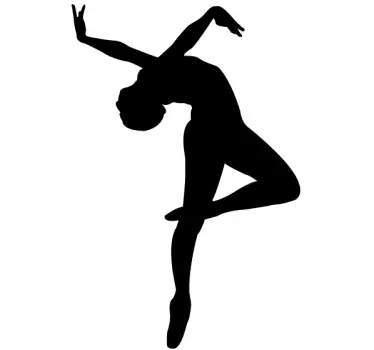 Vinilo silueta figura bailarina - TenVinilo