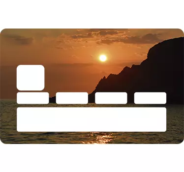 Pegatina para tarjeta de crédito sunset - TenVinilo