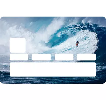 Pegatina para tarjeta de crédito surfer - TenVinilo