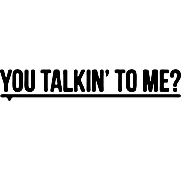 Vinilos espejos you talkin' to me - TenVinilo