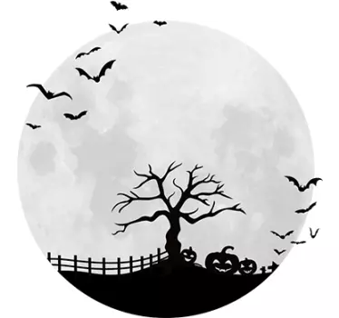 Vinilos para Halloween luna terror - TenVinilo