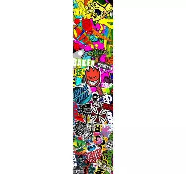Vinilos skate textura stickers - TenVinilo