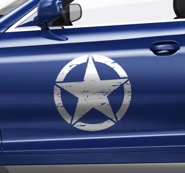 Pegatina icono estrella militar - TenVinilo