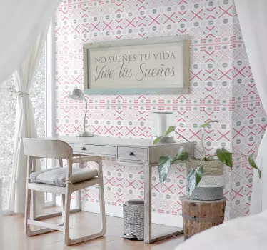 Vinilo pared dormitorio vivir tus sueños - TenVinilo