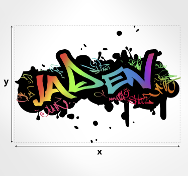 Vinilo decorativo graffiti personalizado - TenVinilo