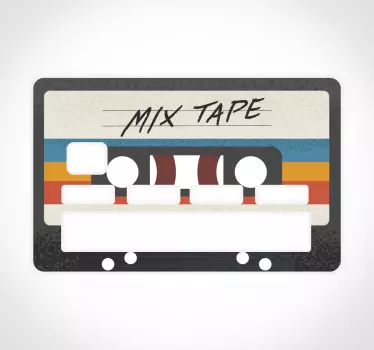 Pegatina para tarjeta de crédito de cassette - TenVinilo