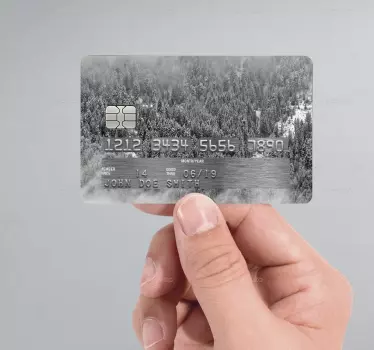 Pegatina para tarjeta de crédito forest - TenVinilo