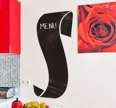 vinilo decorativo rol de menu - TenVinilo